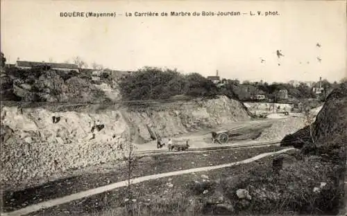CPA Bouère Mayenne, La Carrière de Marbre du Bois Jourdan