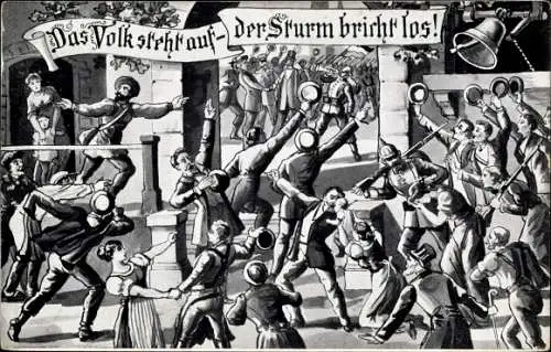Ak Das Volk steht auf, der Sturm bricht los
