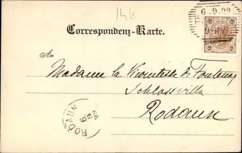 Ak Rodaun Niederösterreich, Ortsansicht, Häuser, Turm