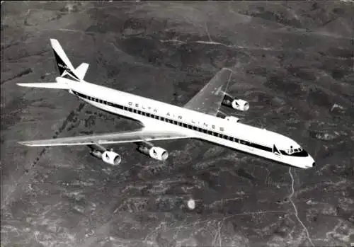 Ak Passagierflugzeug Douglas Super DC-8, Delta Airlines