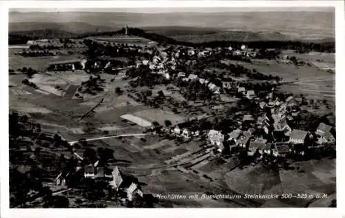 Ak Neuhütten Wüstenrot in Württemberg, Steinknickle, Fliegeraufnahme
