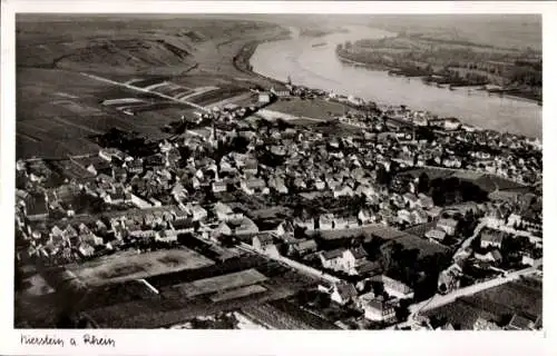 Ak Nierstein am Rhein, Fliegeraufnahme