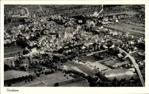 Ak Flonheim in Rheinhessen, Fliegeraufnahme
