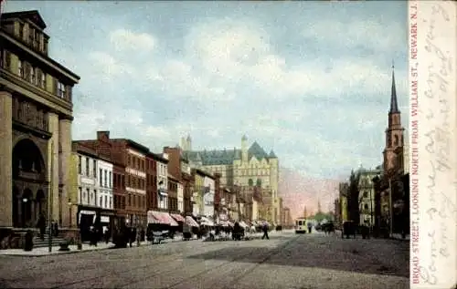 Ak Newark New Jersey USA, Broad Street, William Street