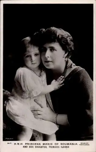 Ak Princess Marie of Roumania and her daughter, Princess Ileana