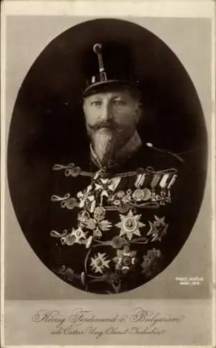 Ak König Ferdinand I. von Bulgarien, Porträt
