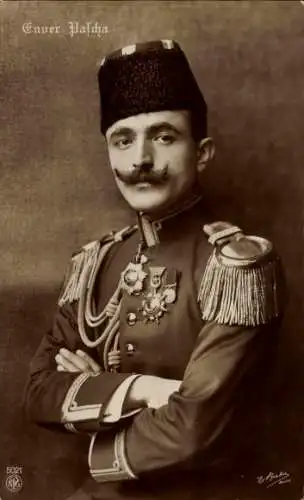 Ak Enver Pascha, Generalleutnant, Kriegsminister Osmanisches Reich