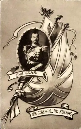 Ak Zar Nikolaus II. von Russland, Porträt