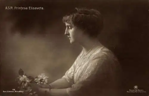 Ak A.S.R. Printesa Elisaveta, Prinzessin Elisabeth von Rumänien, RPH 112