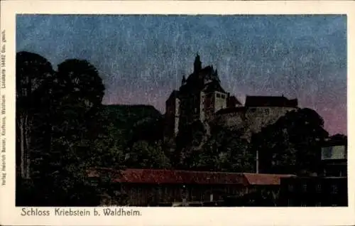 Luna Ak Kriebstein in Sachsen, Burg Kriebstein, Schloss