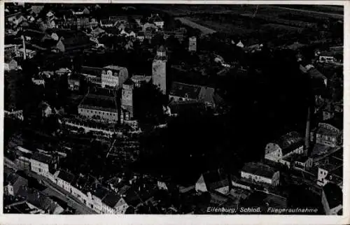 Ak Eilenburg an der Mulde, Schloss, Fliegeraufnahme