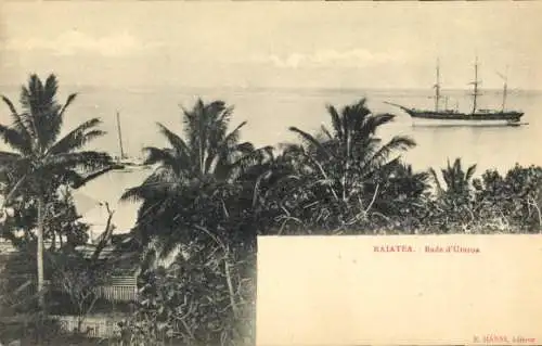 CPA Raiatea Polynésie française, Rade d'Uturoa