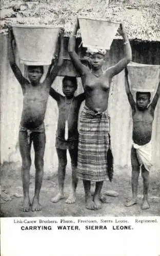 PC Freetown Sierra Leone, Carrying Water