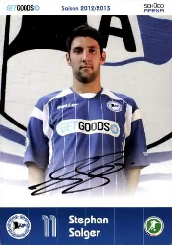 Autogrammkarte Stephan Salger, Arminia Bielefeld, Autogramm