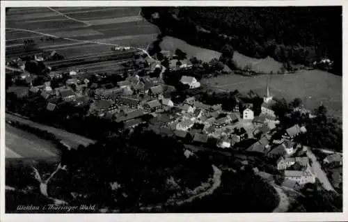 Ak Waldau in Thüringen, Fliegeraufnahme mit Umgebung