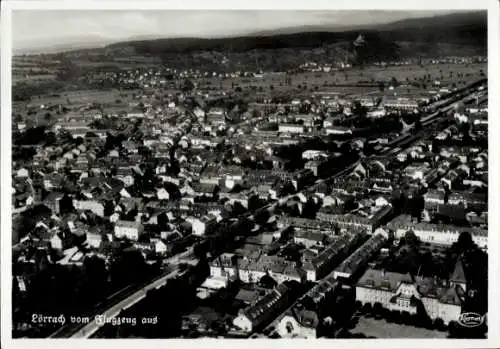 Ak Lörrach in Baden, Fliegeraufnahme