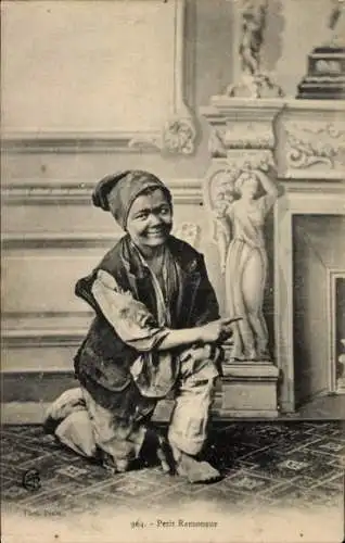 Ak Kleiner Schornsteinfeger, Junge