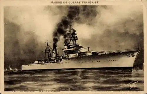 CPA Marine de Guerre Française, Croiseur Marseillaise