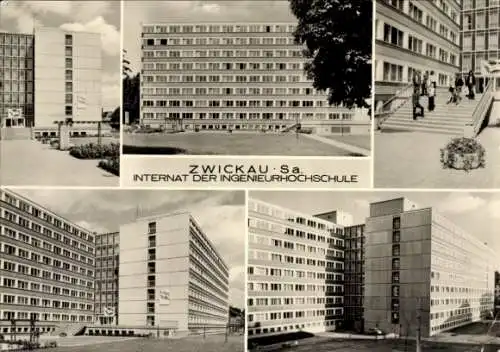 Ak Zwickau in Sachsen, Internat der Ingenieurhochschule