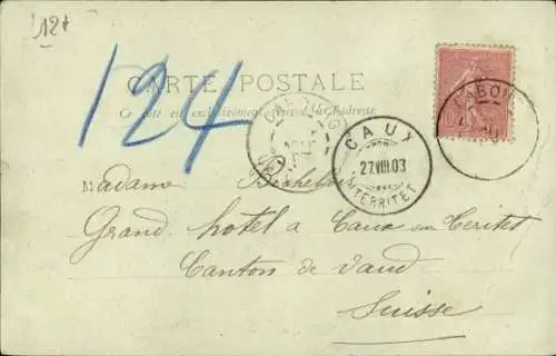 CPA Cabourg Calvados, Avenue de Caen