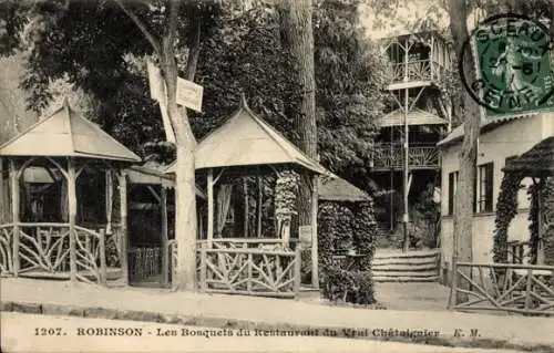 Ak Robinson Hauts de Seine, Les Bosquets du Restaurant du Vrai Chataignier