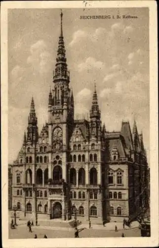 Ak Reichenberg in Böhmen Liberec Tschechien, Rathaus