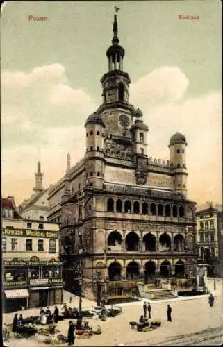 Ak Poznań Posen, Rathaus