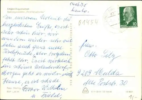 Ak Liegau Augustusbad Radeberg in Sachsen, Forellenschänke
