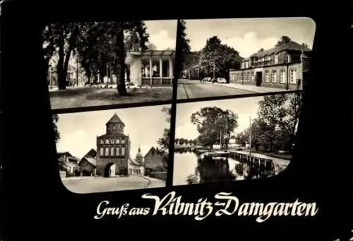 Ak Ribnitz Damgarten in Mecklenburg Vorpommern, Torturm, Detailansichten