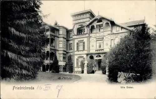Ak Friedrichroda im Thüringer Wald, Villa Gielen, historisches Gebäude, schöne Gartenanlage, S...