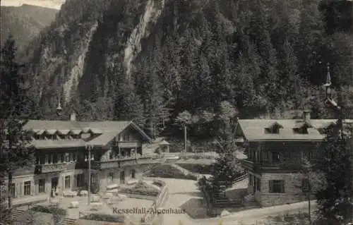 Ak Kaprun in Salzburg, Kesselfall Alpenhaus