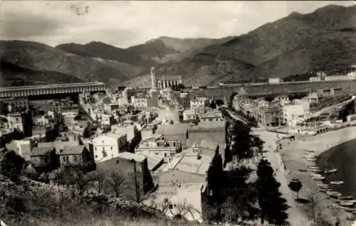 Ak Port Bou Katalonien, Vista general