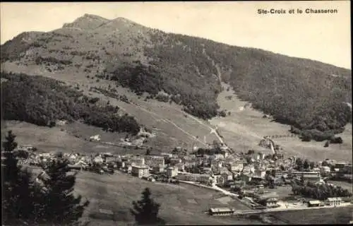 CPA Canton de Vaud, vue générale et le Chasseron