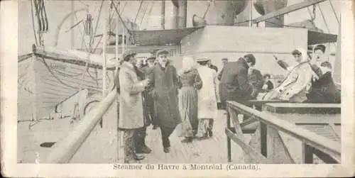 CPA Montreal Québec Kanada, Steamer du Havre