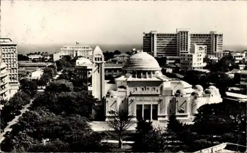 Ak Dakar Senegal, Kathedrale und Gebäude des Gouverneurs