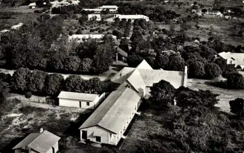 Ak Bouar Zentralafrikanische Republik, Monastere des Clarisses, Fliegeraufnahme