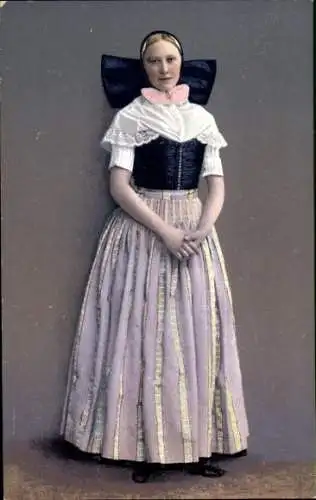 Ak Wendische Frau, Porträt in Volkstracht