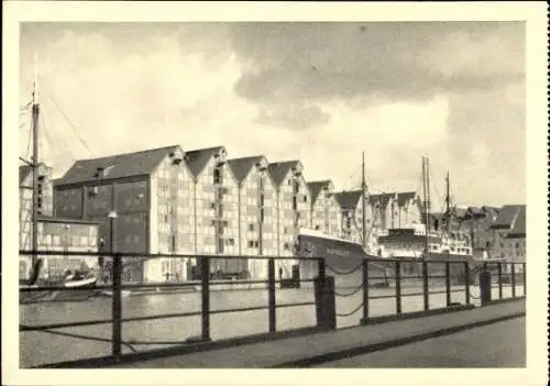 Ak Kaliningrad Königsberg Ostpreußen, Dampfer Koholyt, Poseidon-Reederei, Hafen