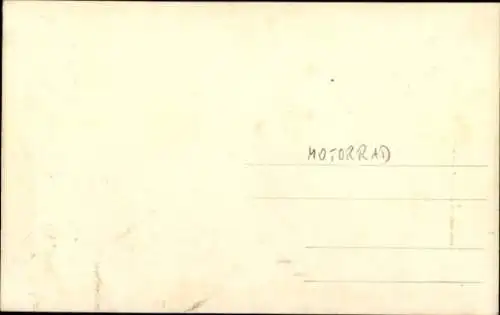 Foto Ak Paar fährt Motorrad