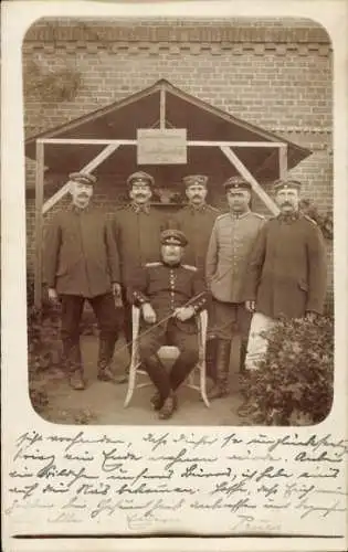 Foto Ak Górzyca Göritz an der Oder, Deutsche Soldaten in Uniform