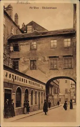 Ak Wien 1 Innere Stadt, Altstadt, Bäckerstraße