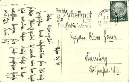 Ak Glückwunsch Pfingsten, Maikäfer, Birkenzweig