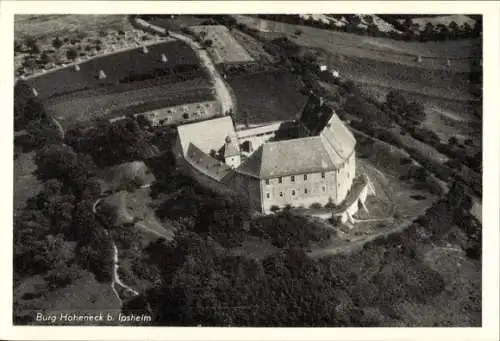 Ak Ipsheim Mittelfranken, Burg Hoheneck, Fliegeraufnahme