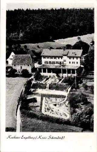 Ak Engelberg Winterbach in Württemberg, Kloster Engelberg, Fliegeraufnahme