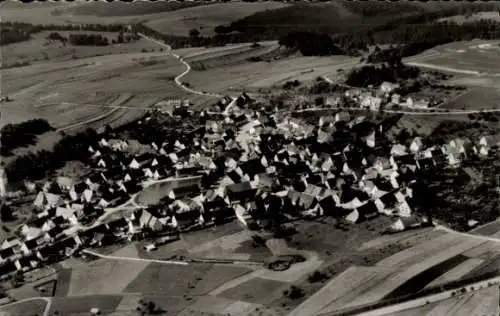 Ak Zainingen Römerstein in der Schwäbischen Alb, Fliegeraufnahme
