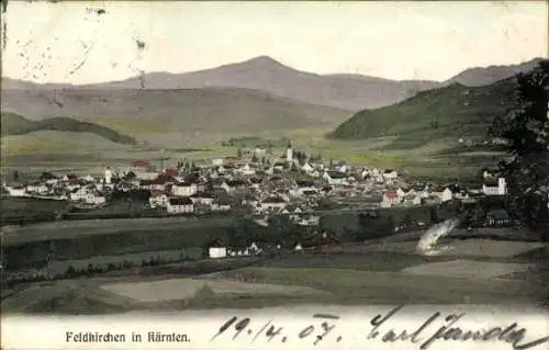 Ak Feldkirchen Kärnten, Gesamtansicht