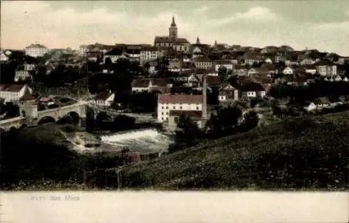 Ak Stříbro Mies Region Pilsen, Gesamtansicht