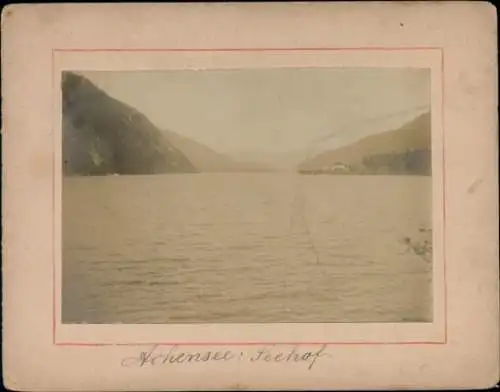 Kabinett Foto Achensee Tirol, Gesamtansicht, Seehof