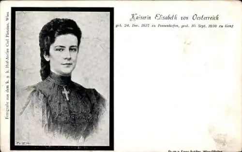 Künstler Ak Kaiserin Elisabeth von Österreich, Sisi