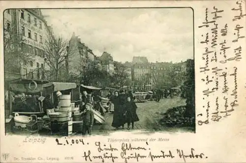 Ak Leipzig, Töpferplatz, Messe
